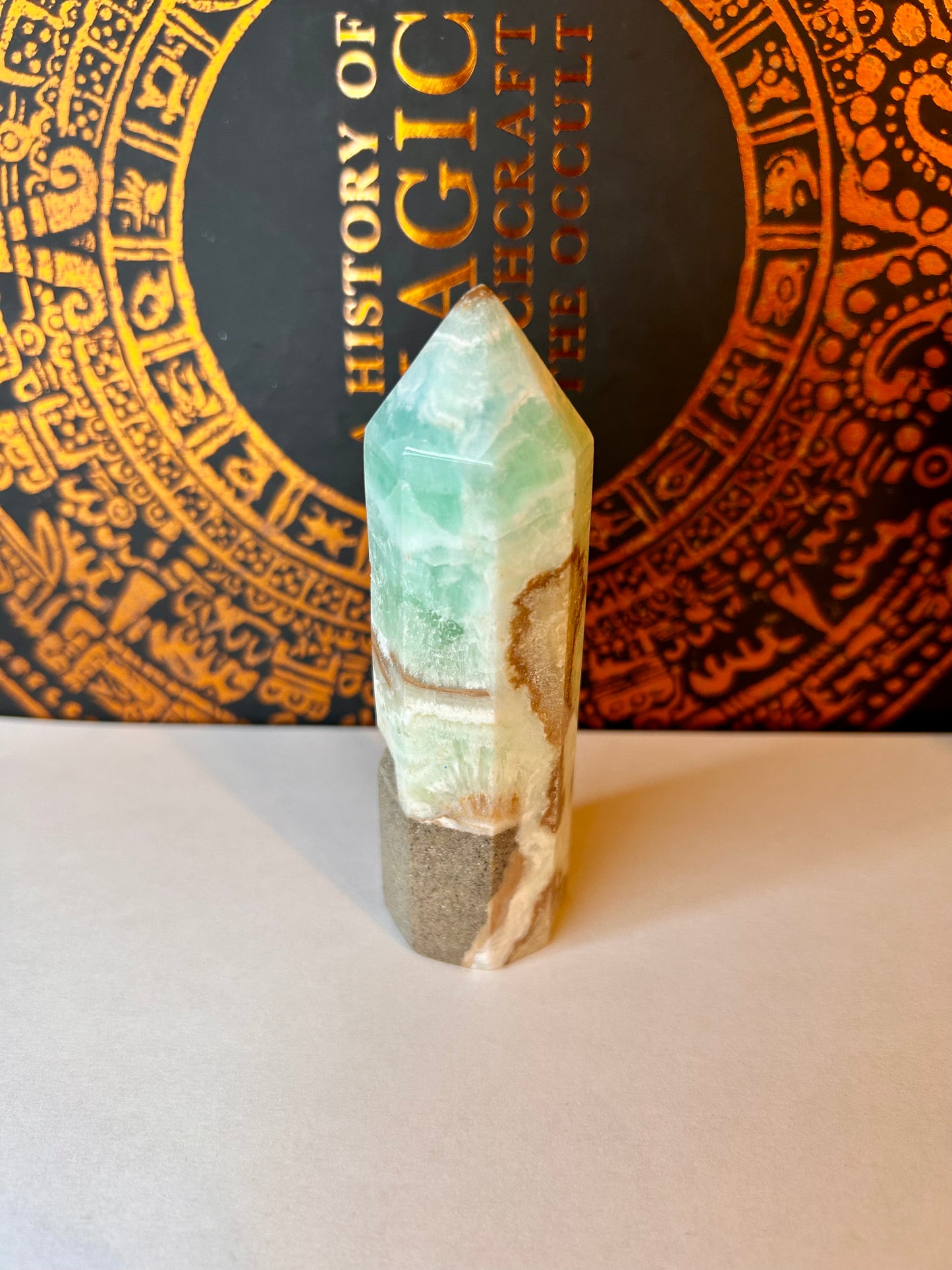 Caribbean Blue Calcite Tower