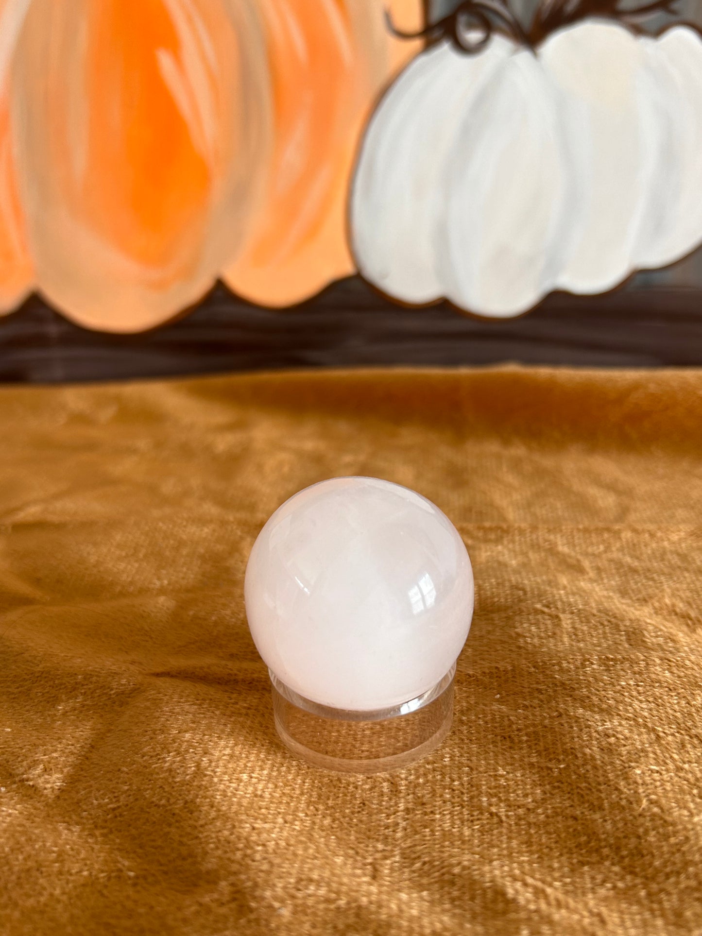 Pink Mangano Calcite, Sphere, Small