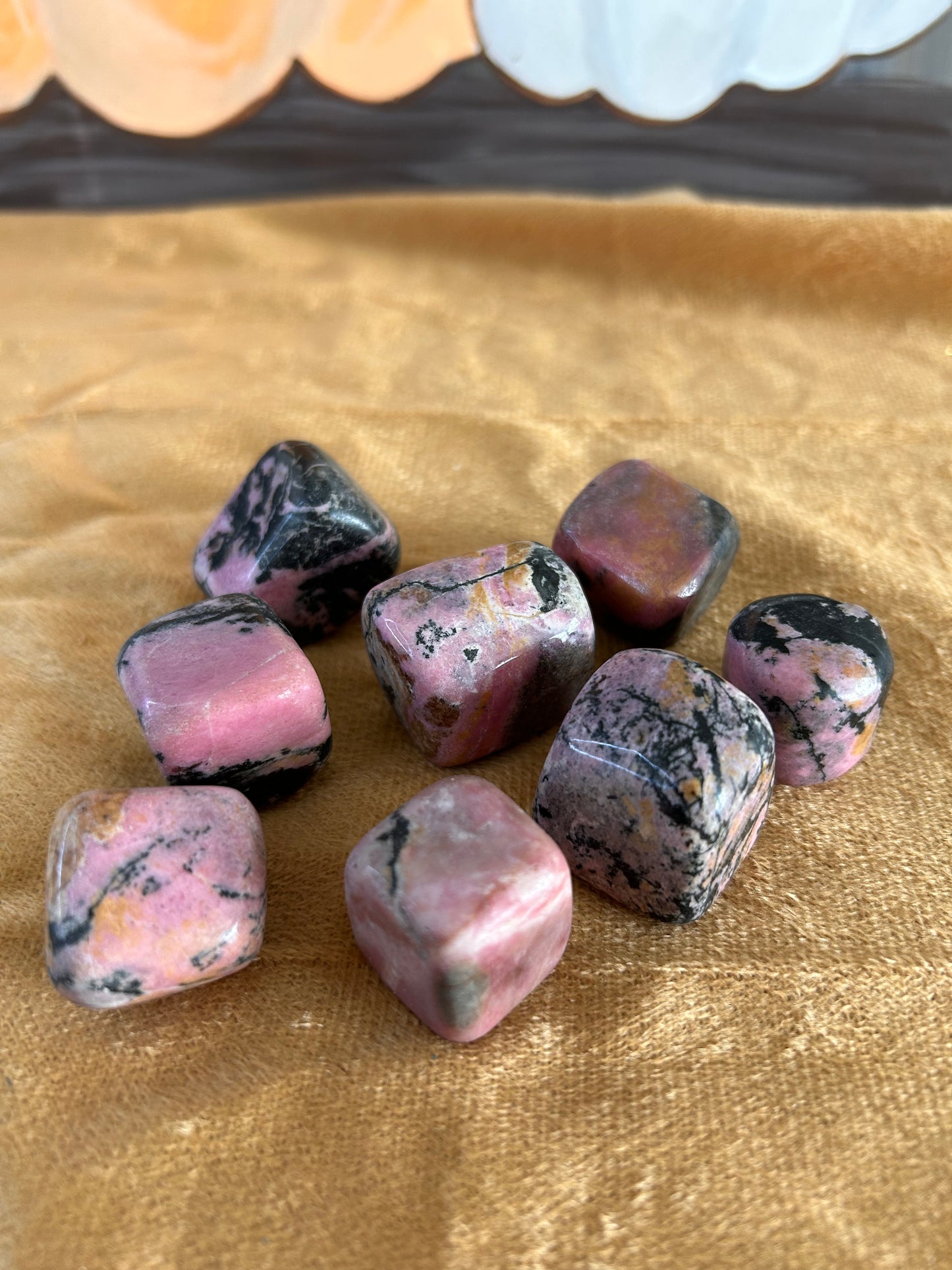 Rhodonite, Tumbled