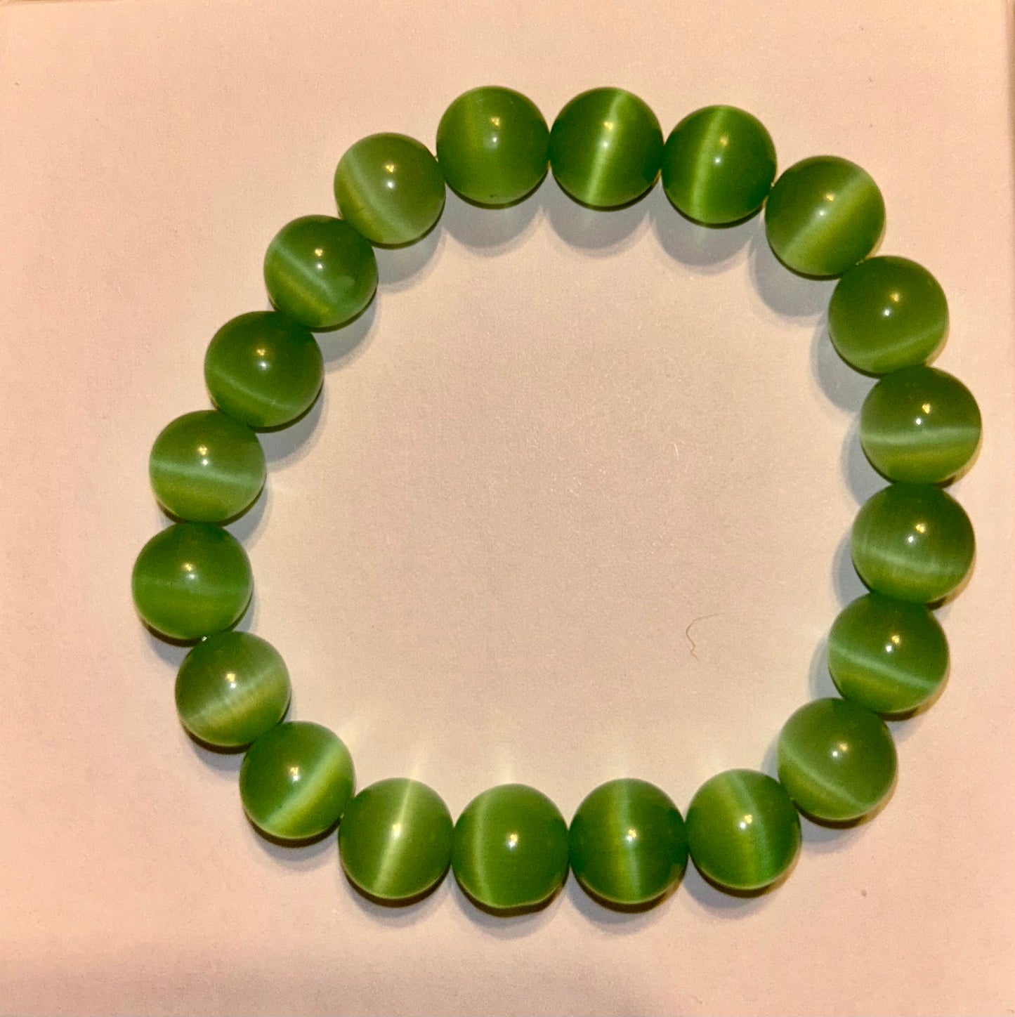 Peridot Cat's Eye, Bracelet